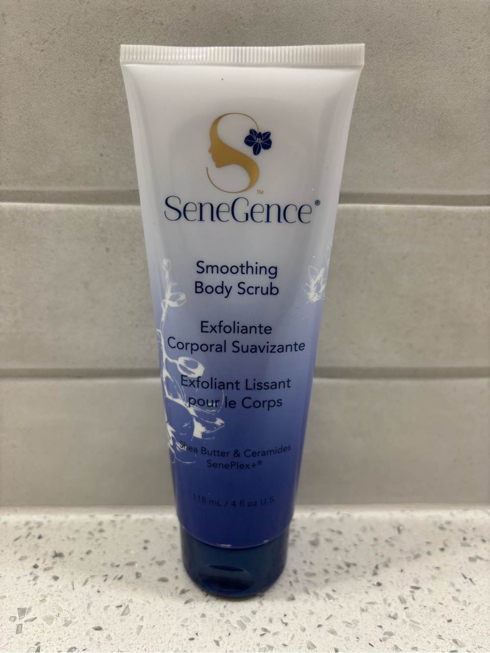 SeneGence White and Blue Smoothing Body Scrub